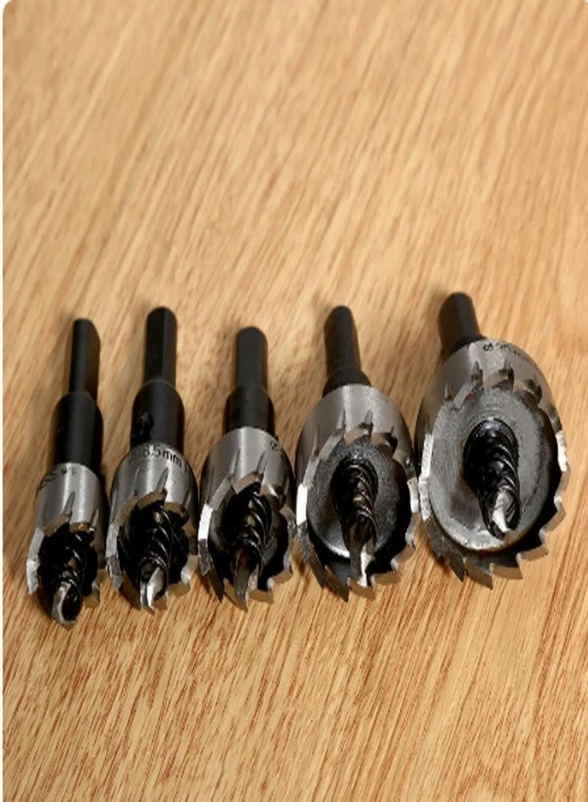 Veltrix - 5Pcs/Set 16mm 18mm 20mm 25mm 30mm HSS Stainless Steel Hole Saws Cutter Drill Bits with Wrench for Metal Power Tool Accessories - Image 4